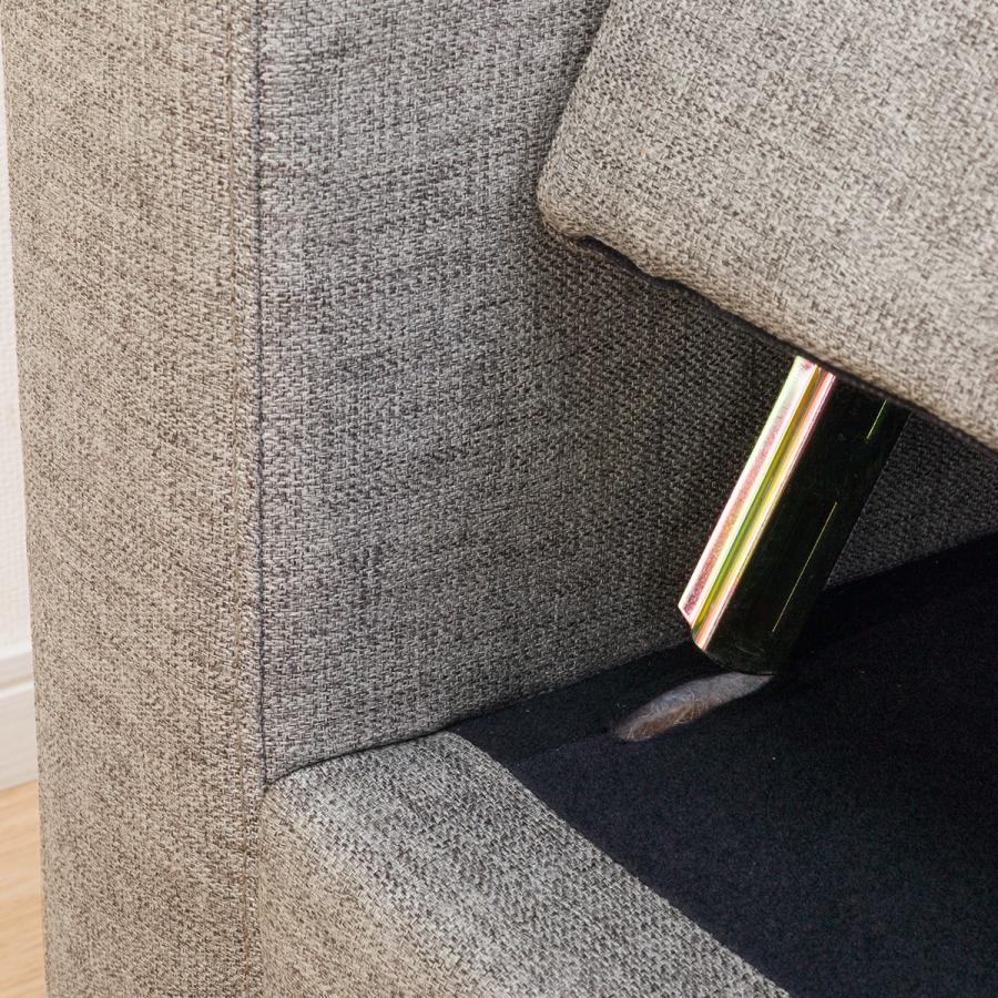 ニトリ（NITORI） コンパクトポケットコイルカウチソファ(GY) 3人掛け