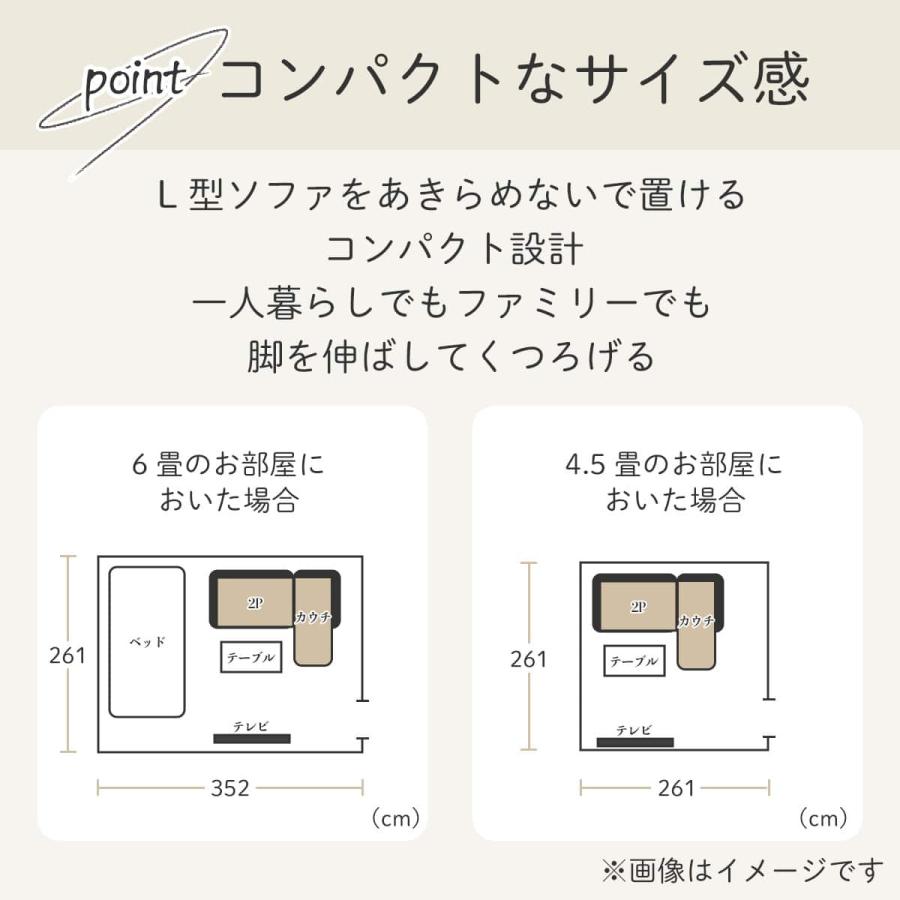 ニトリ コンパクトポケットコイルカウチソファ(GY) コンパクトポケットコイルカウチソファ(GY) 【配送員設置】 【5年保証