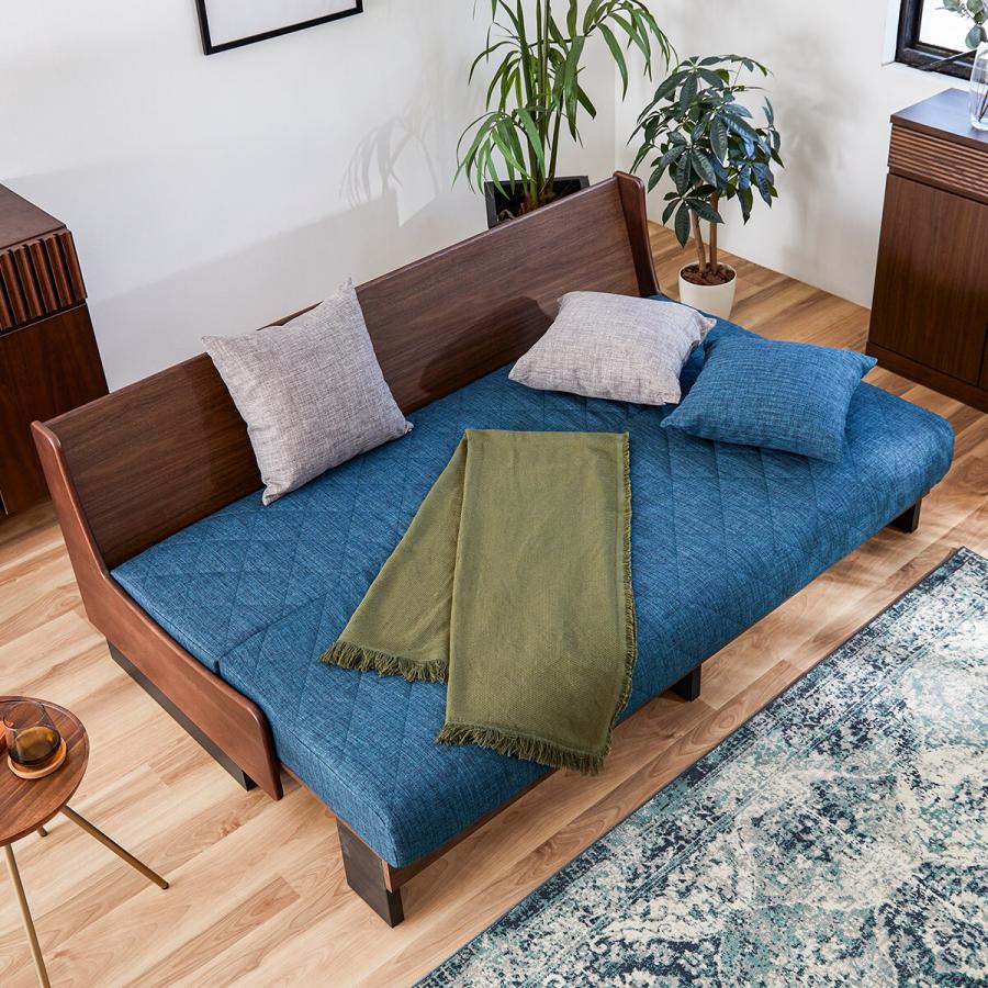 ニトリ ソファー ごろ寝ソファ (幅181cm BL/BR） ソファベッド 3