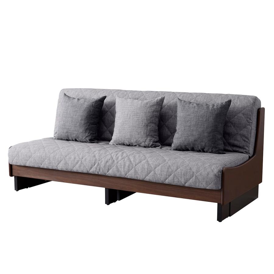 都内23区送料無料❗️ニトリ　ソファベッド　3人掛けソファ✨ ニトリ 背もたれ3段階角度調整 ソファベッド (GS-SP GY） 3人