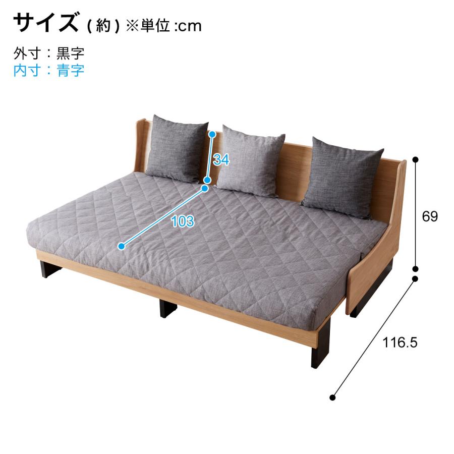 ニトリ らくらくカバー付き ごろ寝ソファ カバーGY(幅181cm GY ニトリ らくらくカバー付き ごろ寝ソファ カバーGY(幅181cm GY