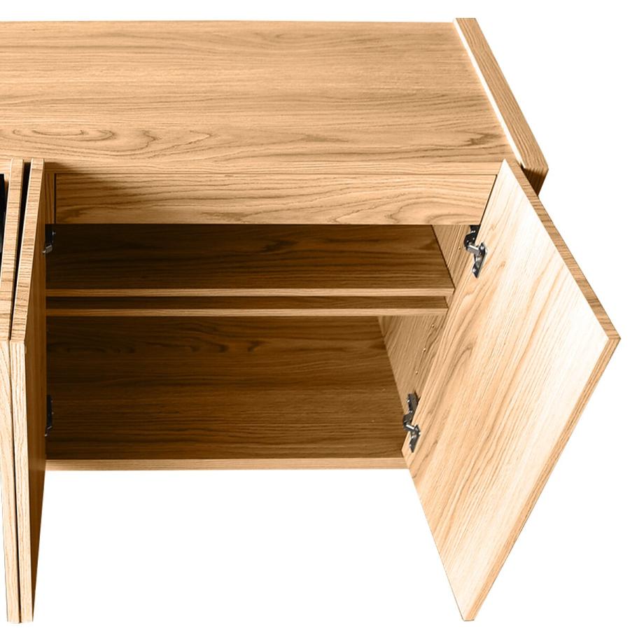 ニトリ 木目調 シンプルキャビネット（幅149.5cm NA） サイド