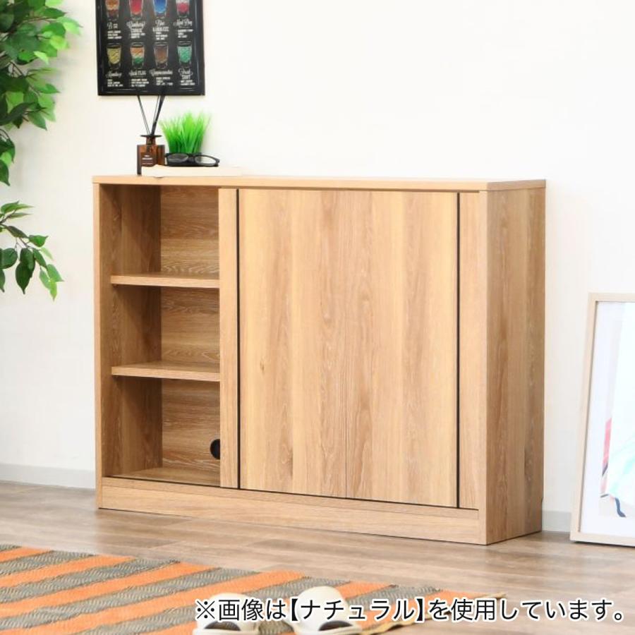 ニトリ（NITORI） カウンター下やリビングにも使える薄型キャビネット