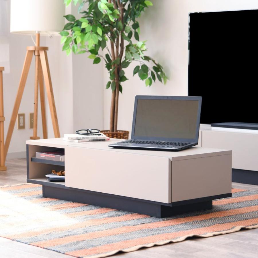 ニトリ　センターテーブル 引き出し付き セラミック天板センターテーブル 引き出し付き (WH) | ニトリネット