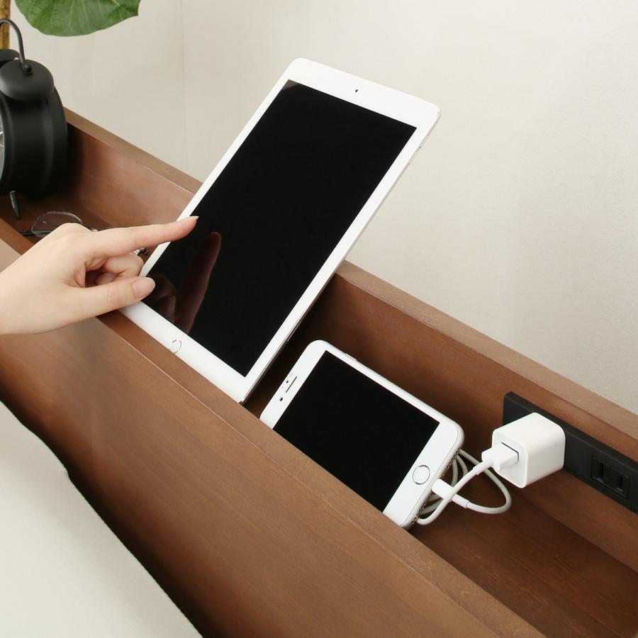 ニトリ すのこシングルこぼれ止め棚付きベッドフレーム (MBR