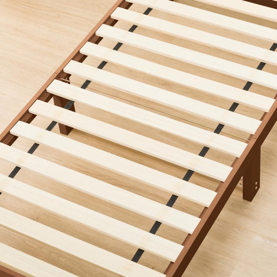 ニトリ（NITORI） すのこシングルこぼれ止め棚付きベッドフレーム (MBR