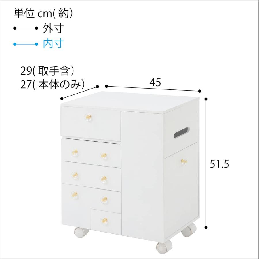 ニトリ（NITORI） たっぷり収納コスメドレッサーワゴン : ニトリ Yahoo