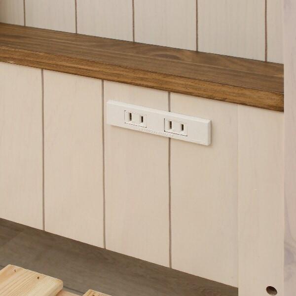 ニトリ／シングル 宮付きすのこベッド シングル 宮付きすのこベッド (引出し付きタイプ LBR) | ニトリ