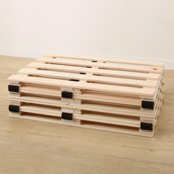 ニトリ（NITORI） ベッド ダブル 檜4つ折りすのこベッド(CO4-D