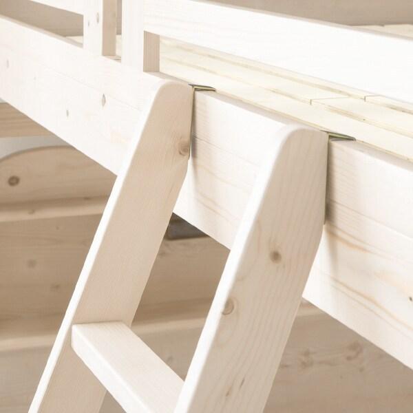 ニトリ 棚＆照明付きの安心頑丈2段ベッド(WH) sunoko二段ベッド