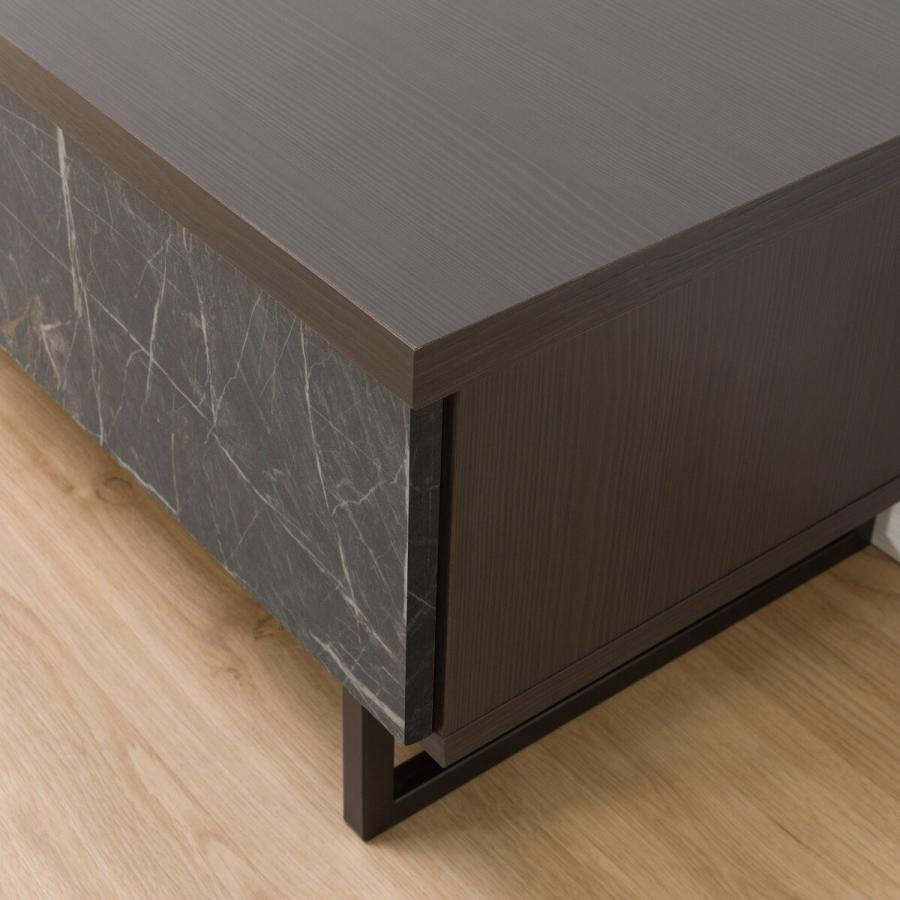 ニトリ（NITORI） 高級感のある大理石調テレビ台（BK） TV台 TVボード