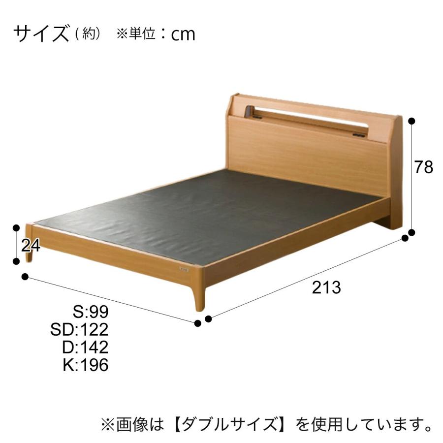 ニトリ　シングルベッド ニトリ ベッド シングルベッドフレーム(EB-002 MBR LEG/LOW