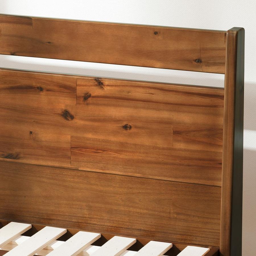 ニトリ（NITORI） ベッド セミダブル 天然木アカシアベッドフレーム