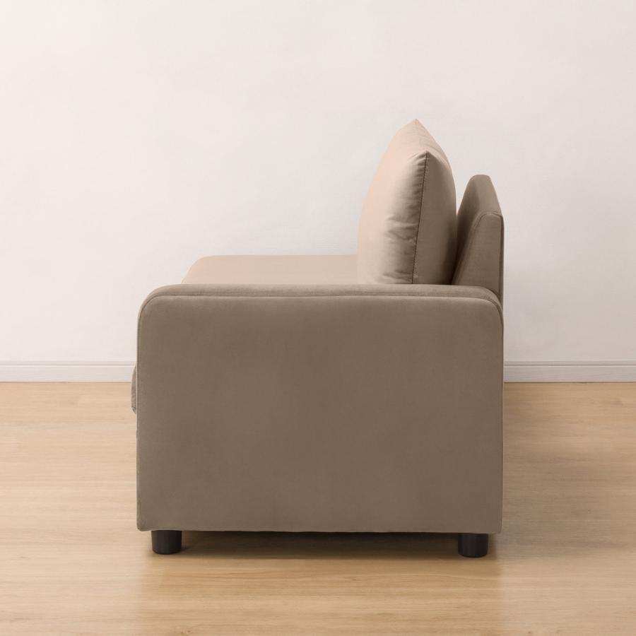 ニトリ（NITORI） 収納つきカウチソファ (GC2328 BR) 3人掛け : ニトリ