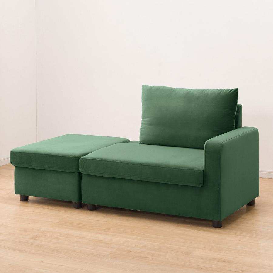 ニトリ（NITORI） 収納つきカウチソファ (GC2328 GR) 3人掛け : ニトリ