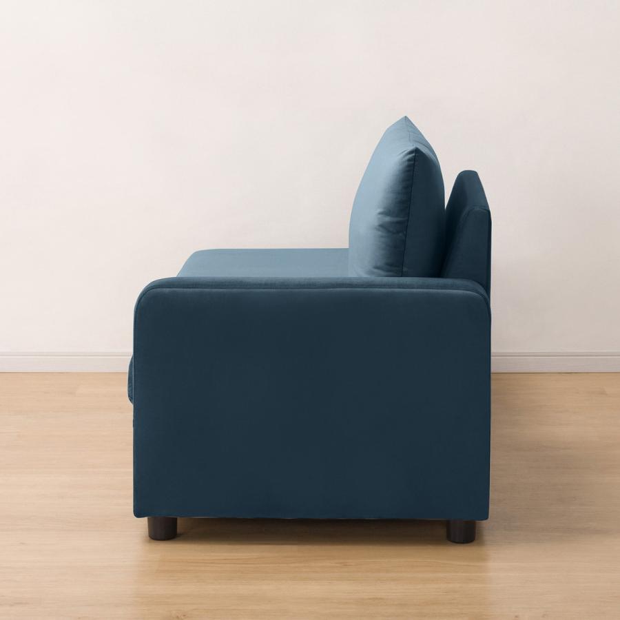 ニトリ（NITORI） 収納つきカウチソファ (GC2328 BL) 3人掛け : ニトリ