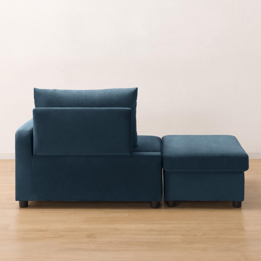 ニトリ 収納つきカウチソファ (GC2328 BL) 3人掛け : ニトリ