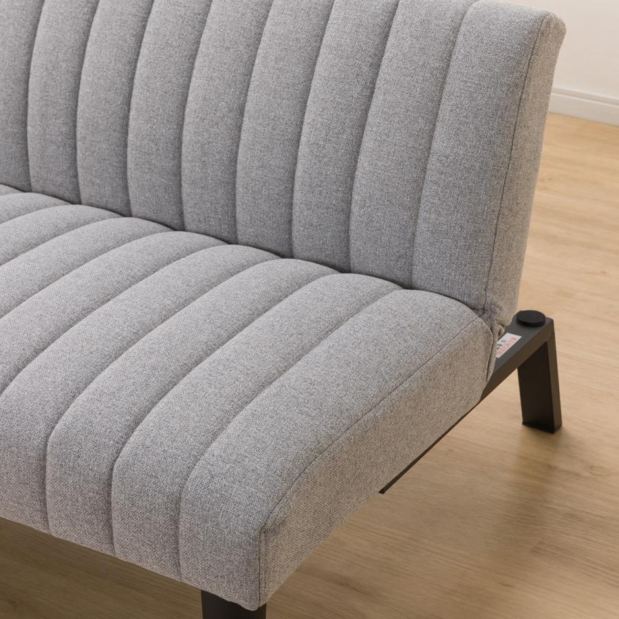 ニトリ（NITORI） 背もたれ3段階角度調整 ソファベッド (GS-SP LGY） 3