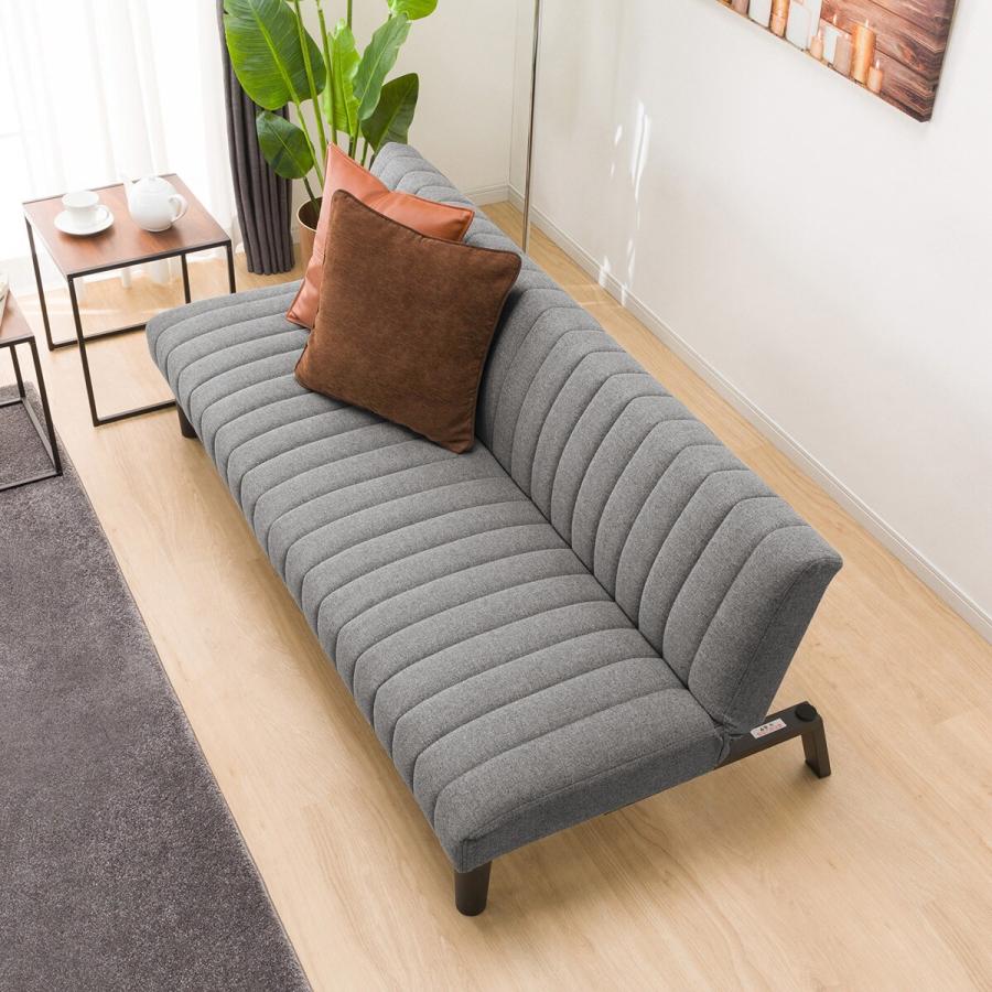 【ニトリ】ソファベッド (GS-SP GY) ニトリ 背もたれ3段階角度調整 ソファベッド (GS-SP GY） 3人