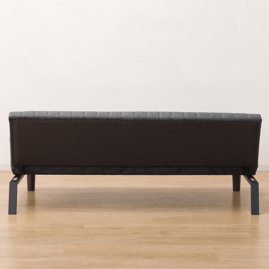 【ニトリ】ソファベッド (GS-SP GY) ニトリ 背もたれ3段階角度調整 ソファベッド (GS-SP GY） 3人