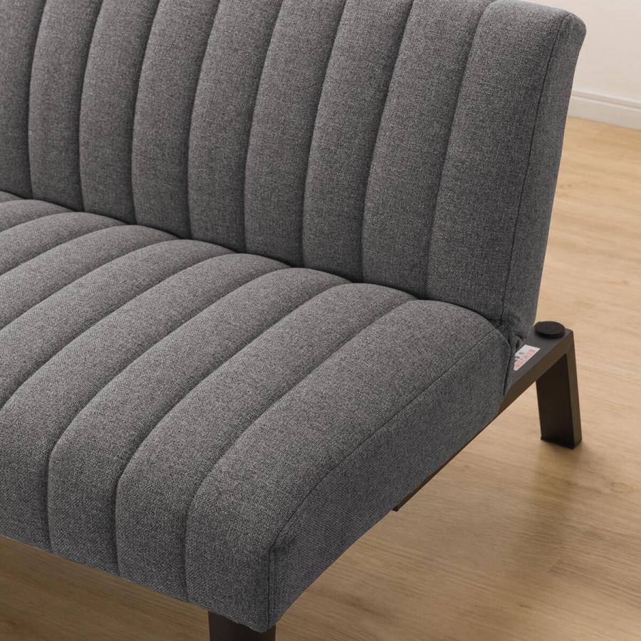 ニトリ 背もたれ3段階角度調整 ソファベッド (GS-SP GY） 3人