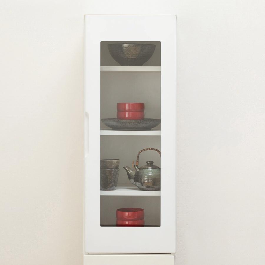 ニトリ　ガラス扉付き食器棚 楽天市場】ガラス戸オープン・キャビネットタイプ (リガーレ