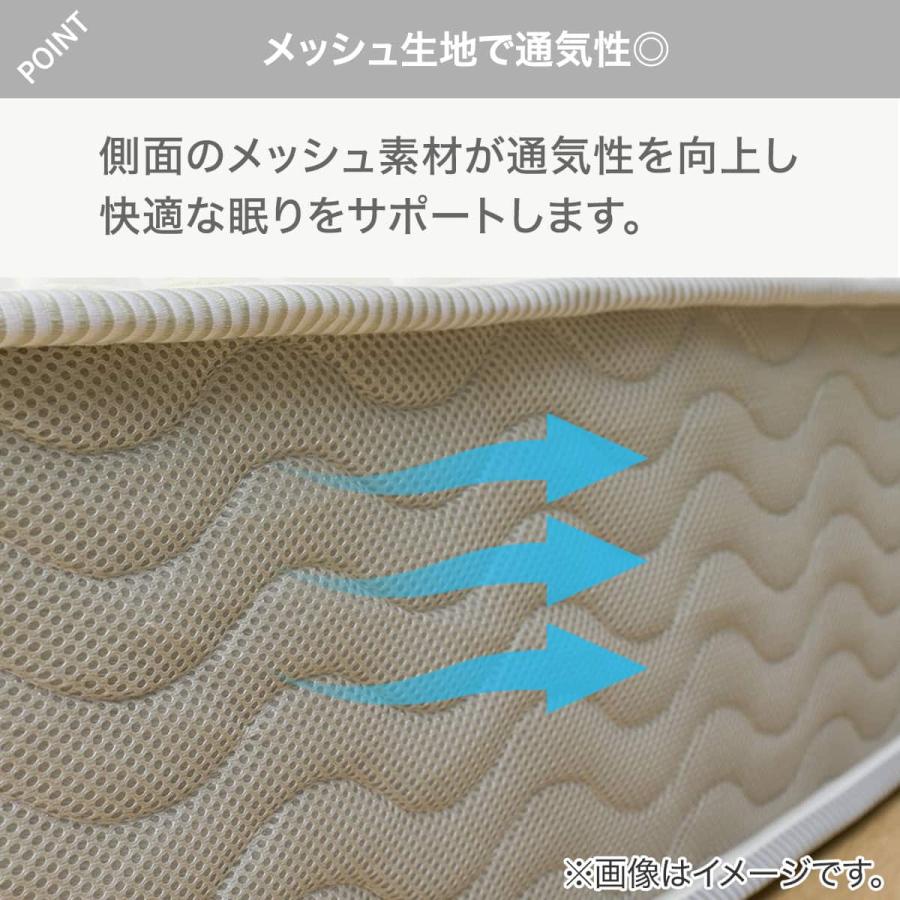 ニトリ（NITORI） マットレス 体圧分散 厚さ20cm セミシングル 圧縮