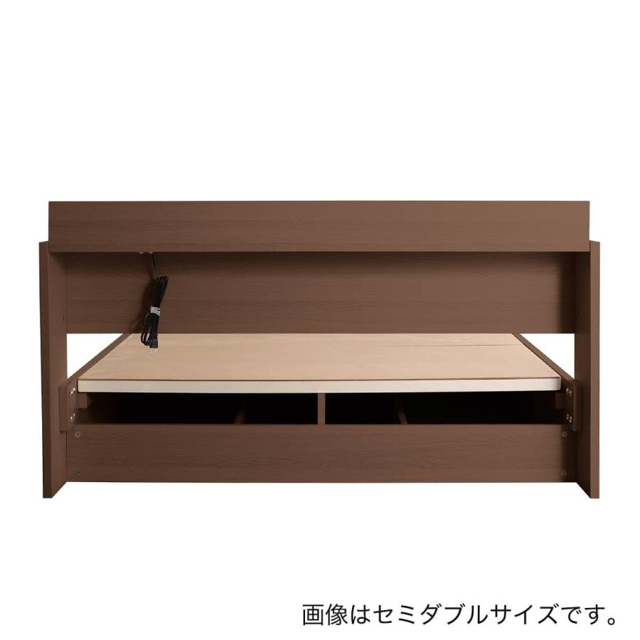 ニトリ（NITORI） 棚・コンセント付きチェストベッドフレーム(S WAL