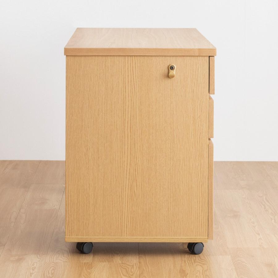 ニトリ タモ材突き板 片袖デスク キャスター付き(BOR NA) : ニトリ