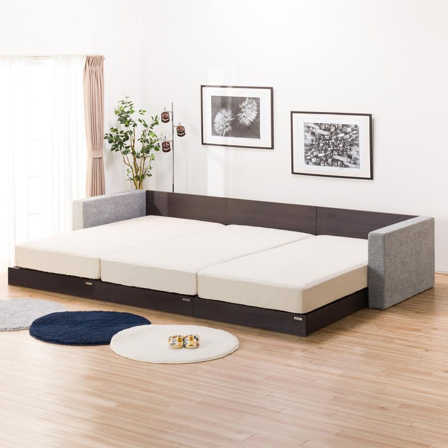 ニトリ ベッド シングルフロアベッド3台セット+クッション ニトリ ベッド シングルフロアベッド3台セット+クッション