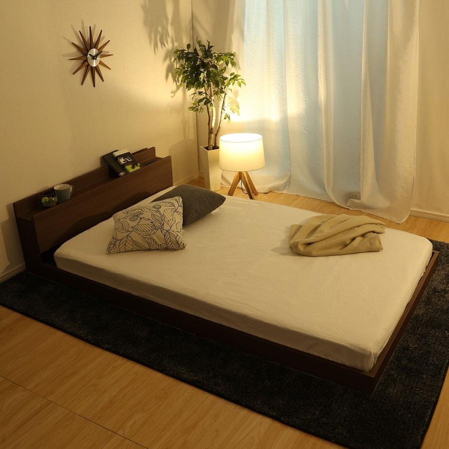 ベッド ダブル 宮・コンセント付き北欧調フロアベッドフレーム(D WAL) ニトリ | ニトリ | 12