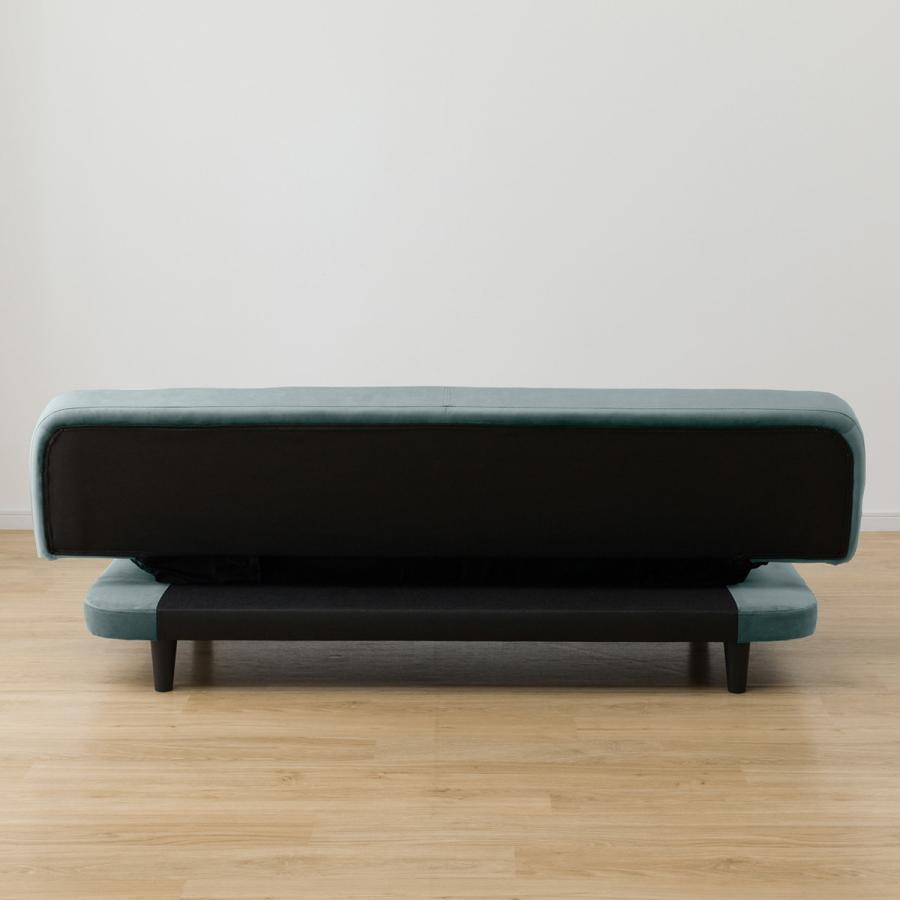 ニトリ（NITORI） 肘・背もたれ可動タイプ ソファベッド（GC2327 BL