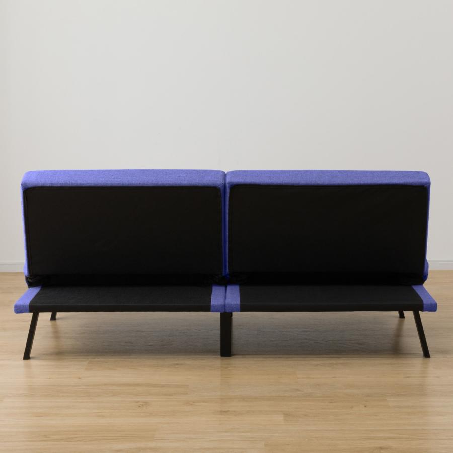 ニトリ セパレートタイプソファベッド（GC232 BL） 2人掛け ソファ 布