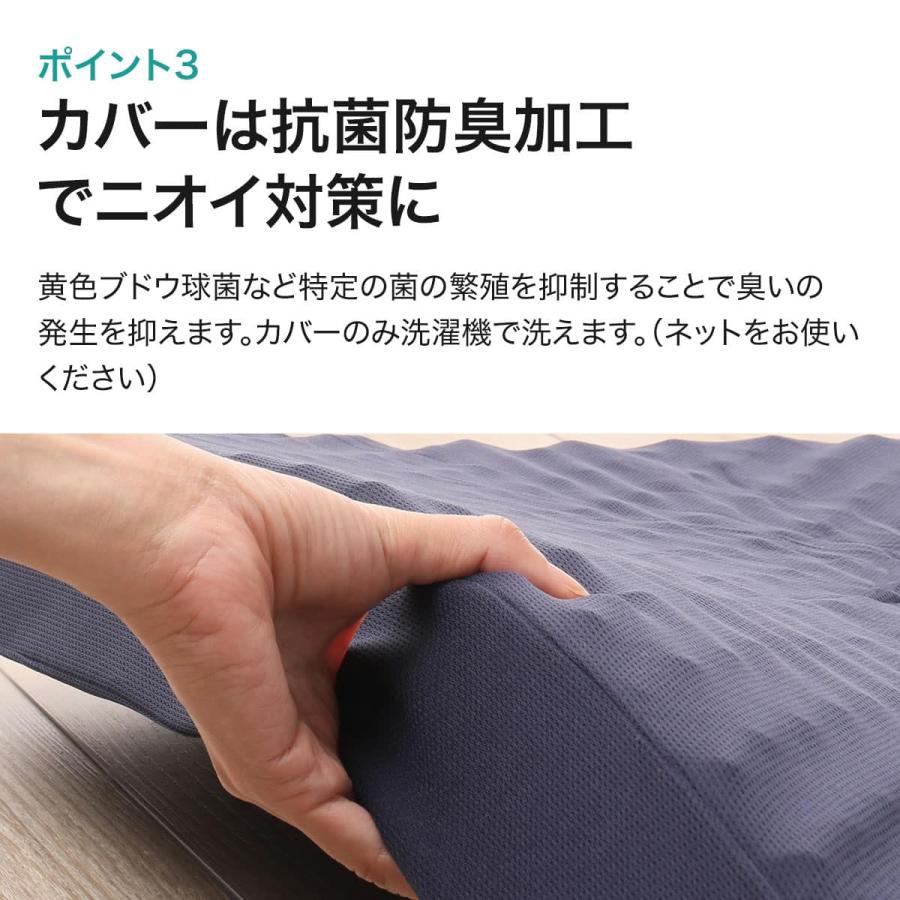 ニトリ（NITORI） 抗菌防臭機能付き 点で支える高反発敷布団 (シングル