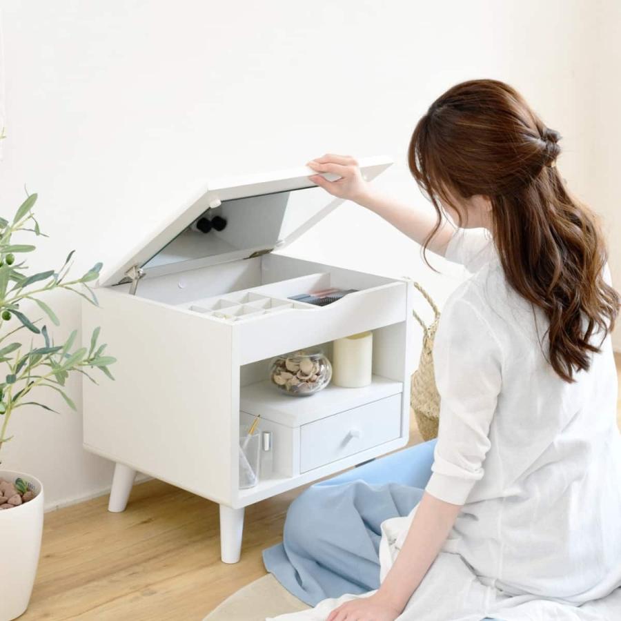 ニトリ（NITORI） 小さめが可愛いロータイプドレッサー (WH) : ニトリ