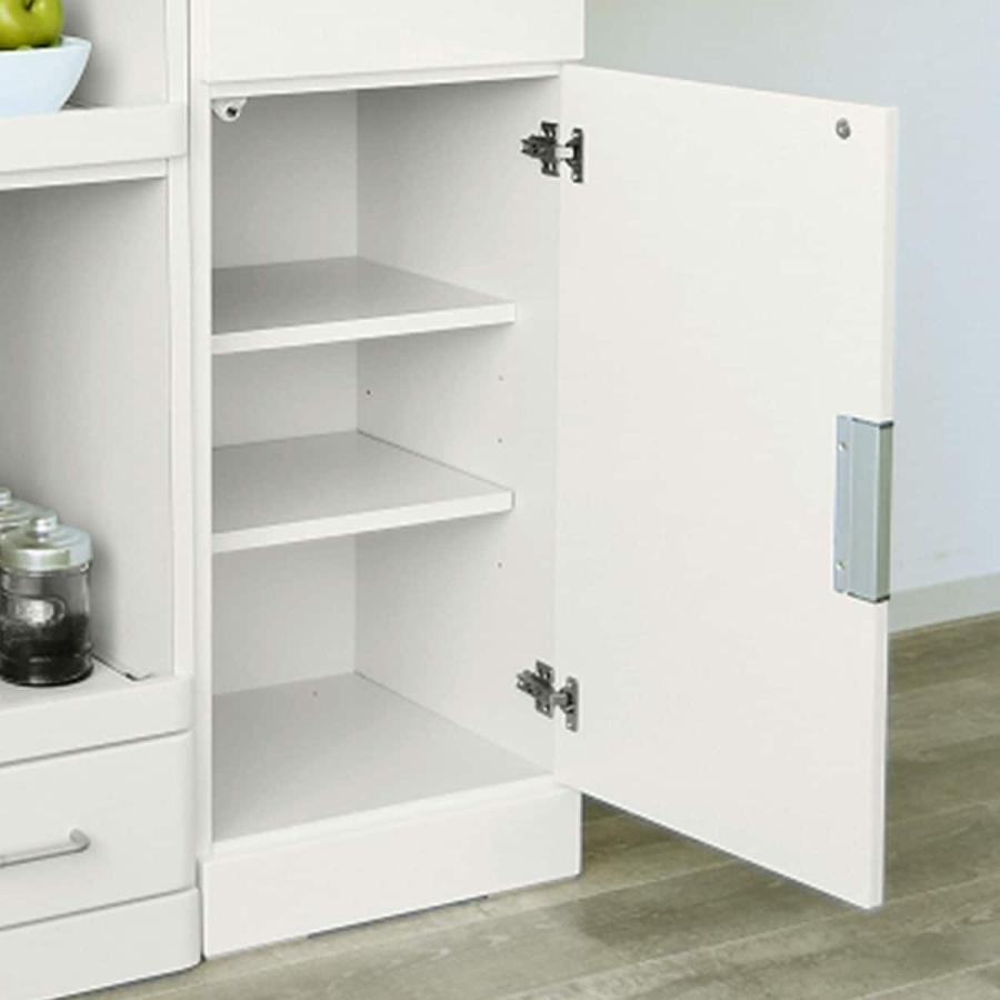 ニトリ（NITORI） スリムキャビネット（上部板扉＋下部扉）幅30cm