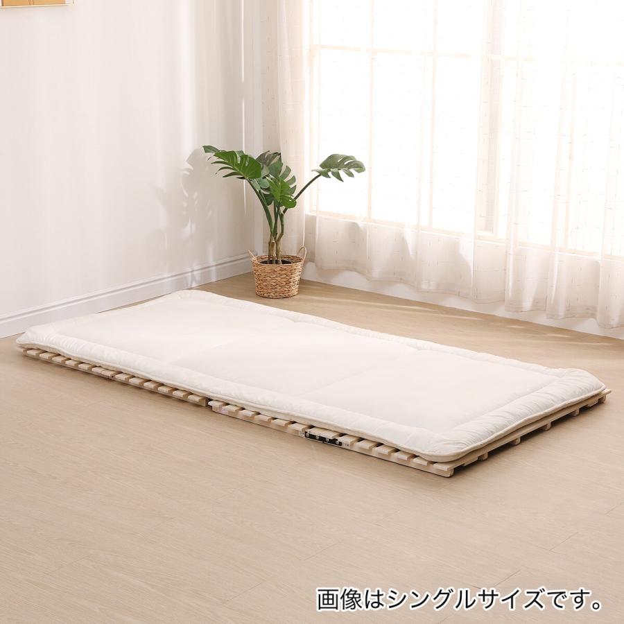 ニトリ ベッド セミダブル 2つ折り桐すのこベッド スノコ ニトリ ベッド セミダブル 2つ折り桐すのこベッド スノコ