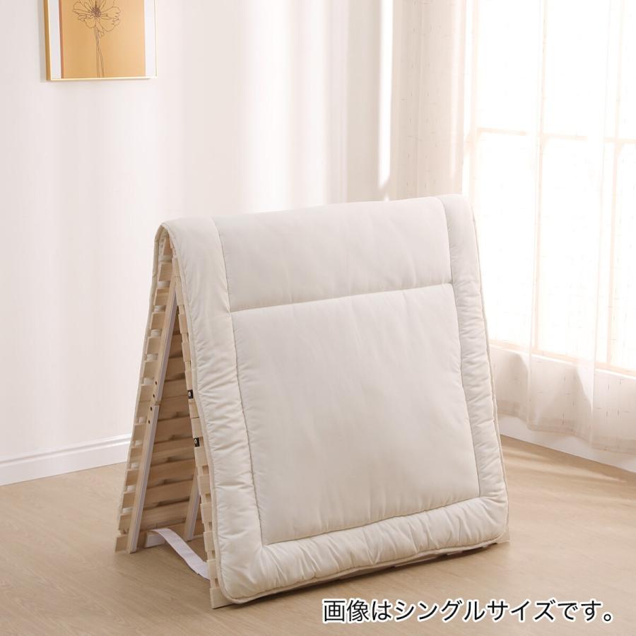 ニトリ ベッド セミダブル 2つ折り桐すのこベッド スノコ ニトリ ベッド セミダブル 2つ折り桐すのこベッド スノコ