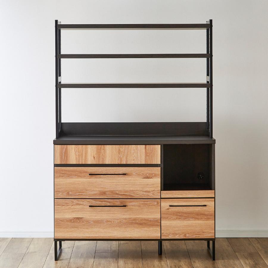 本日価格！！ 幅120 ヴィンテージテイストのダイニングボード (120 NA) 食器棚 キッチンボード キッチン収納 キッチンラック カップボード ニトリ 【SK9934955708】(35649円)