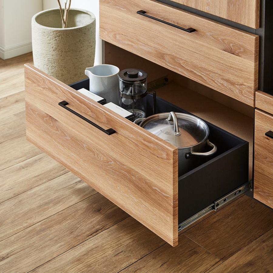 ニトリ ヴィンテージテイストの完成品キッチンボード (120 NA