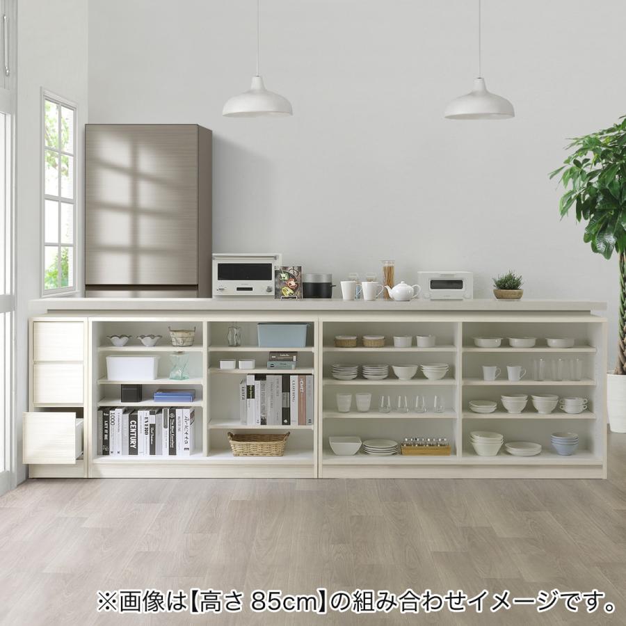 ニトリ（NITORI） 木目柄が美しい薄型キャビネット 引き戸 (幅90×高さ