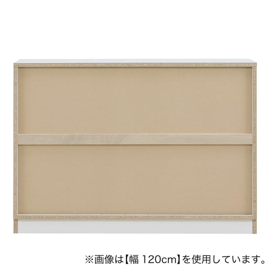 木目柄が美しい薄型キャビネット 引き戸 (幅90×高さ70cm 光沢仕様WW） ニトリ_5
