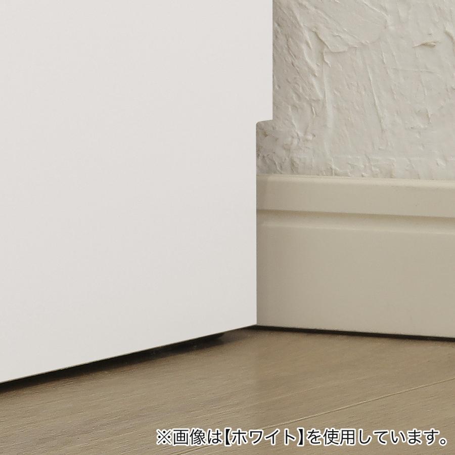 照明付きワードローブ ガラス棚付き（幅57.5cm  DBR） ニトリの画像