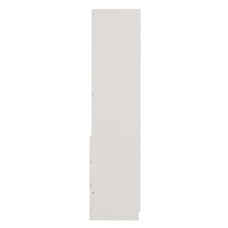 照明付きワードローブ ハンガー + 引出3杯 (幅77.5cm WH) ニトリの画像