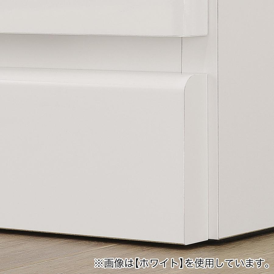 照明付きワードローブ ハンガー + 引出3杯 (幅77.5cm DBR) ニトリの画像