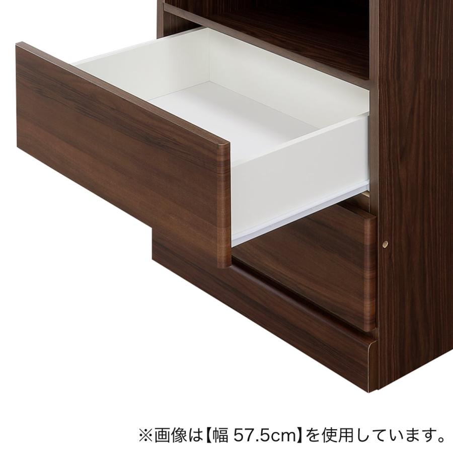 ニトリ 照明付きワードローブ ハンガー＋引出2杯（幅77.5cm DBR