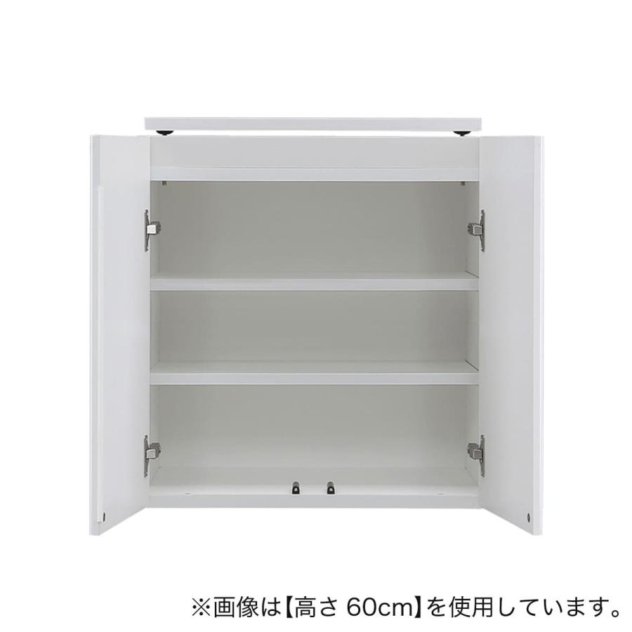 【高さ1cm単位で選べる】照明付きワードローブ用上置き（幅57.5×高さ74cm WH） ニトリ｜nitori-net｜02