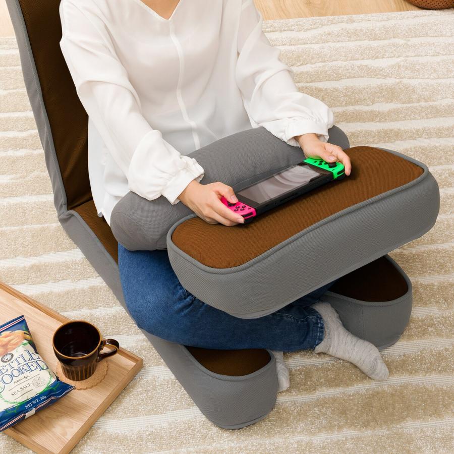 ニトリ（NITORI） ゲーミング座椅子2(BR) 1人掛け ローソファ