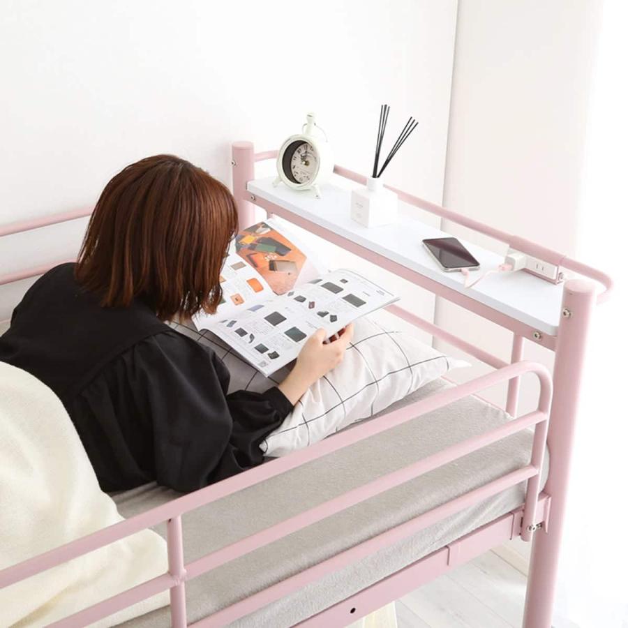 ニトリ（NITORI） 高さ2段階式階段付きロフトベッド(PI) : ニトリ