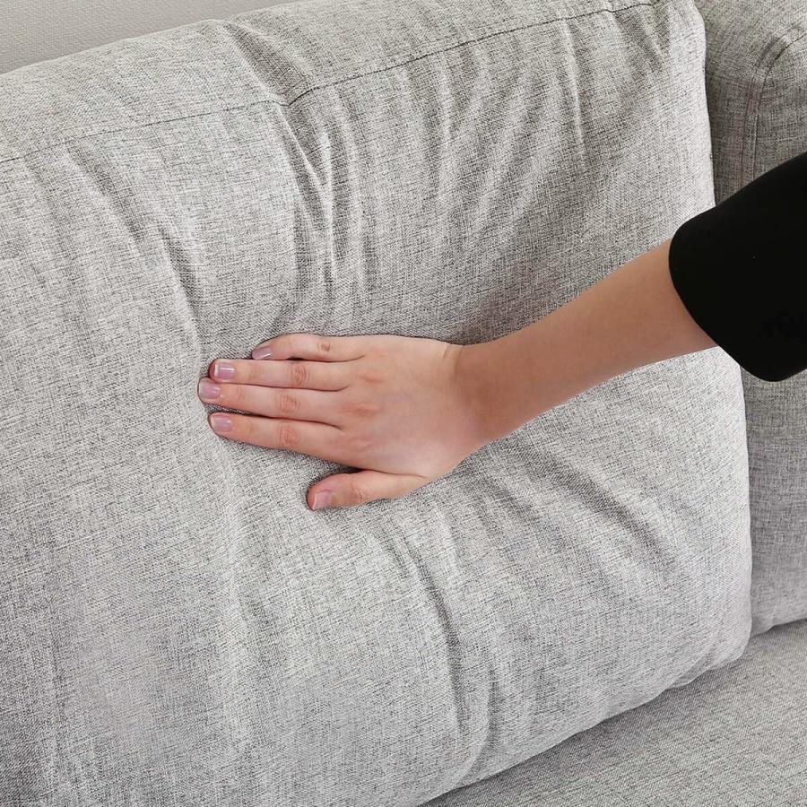 ニトリ（NITORI） ソファー ソファ 布張りツートン5人掛けコーナー